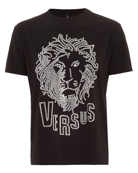 versus versace black shirt|versace collection men shirt black.